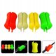 thumbnail image 5 of Ocho varillas de amarre multifuncionales de colores mezclados para el soporte protector de silicona multicolor para caña de tirar del equipo de pesca señuelo, 5 of 5