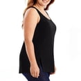 thumbnail image 4 of Women Plus Size Tank Tops Summer Scoop Neck Side Split Sleeveless T-Shirts Tops Casual Loose Tees Tunics Shirts, 4 of 6