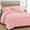 05 Pink, variant on King Size Aqua Blue Comforter Set, 3 Piece Boho Pintuck Bedding, Ultra Soft Down Alternative Fill, All-Season Lightweight Pinch Pleat Bed Set with Pillowcases