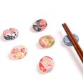 thumbnail image 4 of 6 Styles Japanese Ceramic Decorative Chopsticks Holder Rack Spoon Fork Rest New, 4 of 5