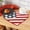 Red White Blue, variant on Homebia Designs Beaded Placemats Set of 2-13 inch Handmade Round Scalloped Charger Placemat Decorative Table Mats for Dining Table- Teal