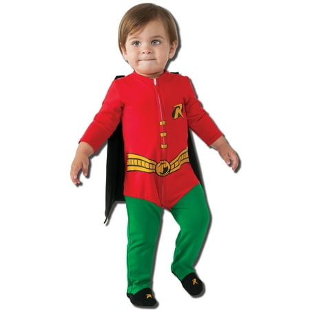 Infant size Superhero Robin Costume - 2 sizes - Batman