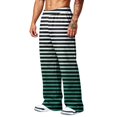 thumbnail image 4 of LTTVQM Horizontal Striped Wide Leg Lounge Pants Leisure Horizontal Line Stripe Lightweight Wrinkle Resistant Fabric Mens Everyday Walking Full Length Pants Navy 2XL, 4 of 7