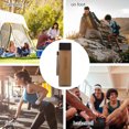 thumbnail image 2 of Ounissouiy Botella de agua Contenedor de líquidos Botellas de bebidas 450 ml Gran capacidad Deportes al aire libre Taza Beber Hervidor Hervidores Teteras Café mate, 2 of 6