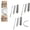 Gray 3 pcs, variant on lanema Retractable Microfiber Crevice Duster Flexible Bendable Design for Home Car Cleaning