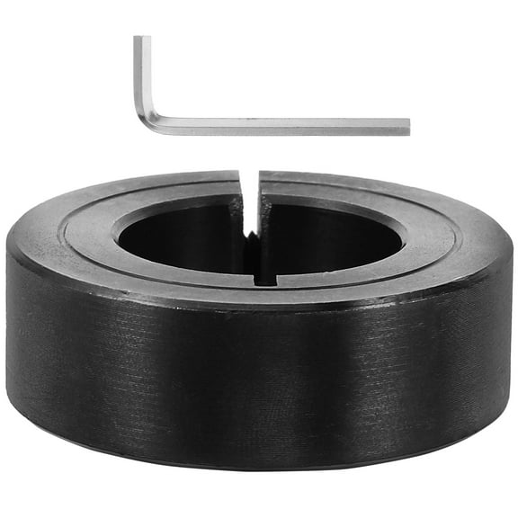 Homoyoyo Cylindrical Black Stainless Steel Office Chair Fixing Ring for Chair Cylinder Replacement Kit 1Pcs