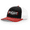 Black/Red/White, variant on Mens FIGHT With Box & Stars Outline Mesh Back Trucker Hat-Red/Black