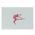 thumbnail image 1 of Butterfly Cutting Board, Woman Silhouette Dancing Butterflies Inspiration Positive Energy, Decorative Tempered Glass Cutting and Serving Board, Large Size, Multicolor, by Ambesonne, 1 of 1