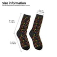 thumbnail image 2 of Honeii Berries Print Children's Colorful Socks,Unisex Kids and Toddlers' Cushioned Sock,Kids Athletic Crew Socks,for Everyday Wear and Sports, 2 of 5