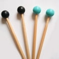 thumbnail image 5 of 4 Piezas de Cabeza de Goma Suave Palos de Madera Manejar de Campana Mazos para Glockenspiel XilóFono Campana Negro, 5 of 5