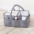 thumbnail image 3 of Sammy & Lou Felt Baby Nursery Diaper Storage Caddy, Gray, 3 of 12