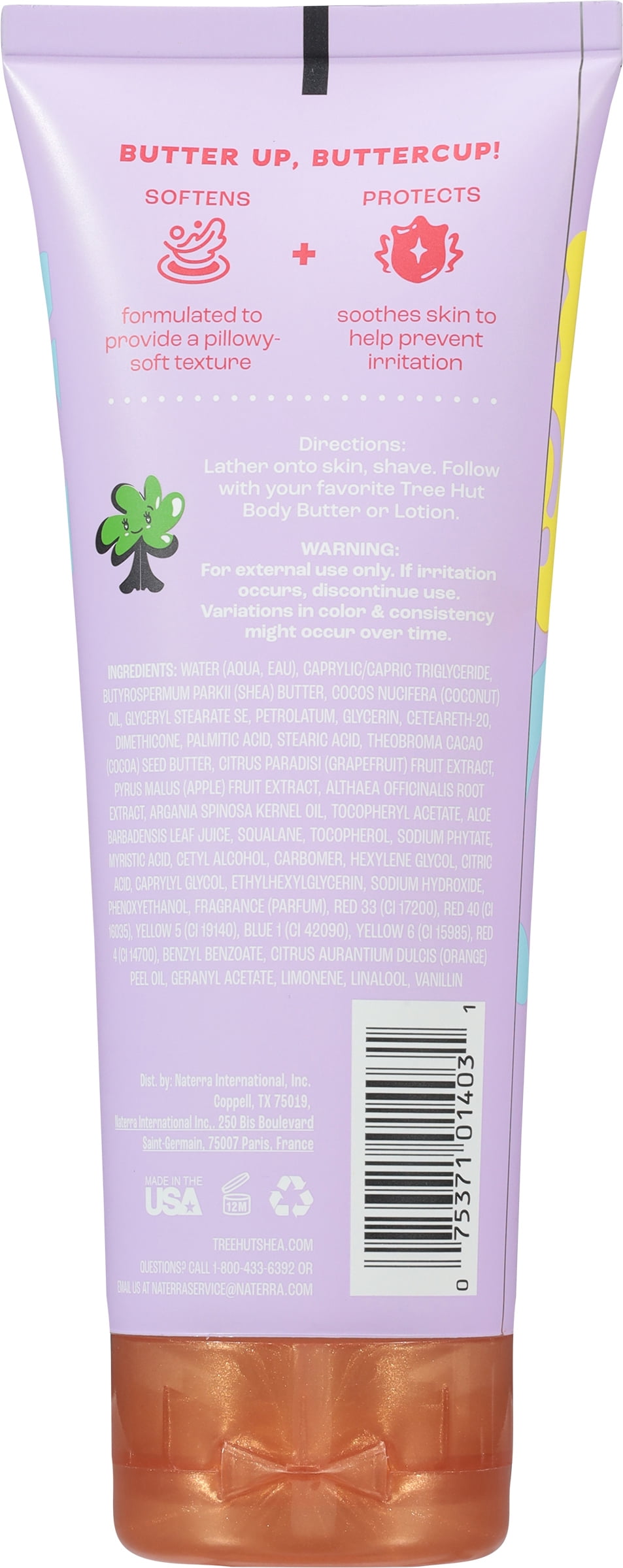 Tree Hut Jelly Bear Hydrating Whipped Shave Butter, 7 oz