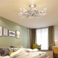 thumbnail image 4 of Modern Simple Crystal Ceiling Lamp Leaf Chandelier Droplight For kitchen Living Room Bedroom Restaurant, 4 of 6