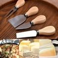thumbnail image 3 of BPPEG 4-Piece Cheese Knives Set - Stainless Steel Cheese Knife,Cheese Fork,Slicer,Butter Knife for Charcuterie Board - Mini Premium Cheese Tools - Perfect for Home Entertaining,Parties,and Gifts, 3 of 7
