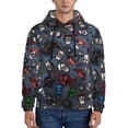 thumbnail image 2 of Lsque The Binding of Isaac Pattern Casual Men's Hoodie,Hooded Sweatshirt with Kangaroo Pocket,Pullover Hoodie-3X-Large, 2 of 8