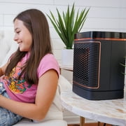 Handy Heater Gray 1500W 3 Speed Automatic Shutoff Ceramic Heater for 250 sq ft