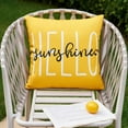 thumbnail image 2 of Outdoor Pillow Covers 18x18 Inch Set of 2 Hello Sunshine Decor Yellow Waterproof Throw Pillow Covers Summer Outdoor Waterproof Pillow Covers Decor for Patio Funiture Garden Sofa Couch 020B18, 2 of 6