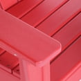 thumbnail image 4 of WestinTrends Malibu Kids Outdoor Adirondack Plastic Patio Chair (Set of 2), Red, 4 of 15