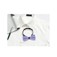 thumbnail image 5 of INSPIRE CHIC Men's Formal Solid Pre-Tied Bow Ties Bowties Adjustable Strap, 5 of 5