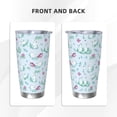 thumbnail image 3 of Logiee Rabbit And Butterfly Print 20OZ Car Cup with Lid, Stainless Steel Vacuum Insulated Double Wall Travel Tumbler, Durable Insulated Coffee Mug,Thermal Cup with Straw-Without Straw, 3 of 8