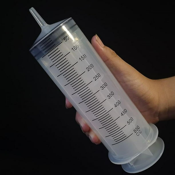 Syringe 500ml Large Volume Syringe Reusable Pump Measure 1 Piece White