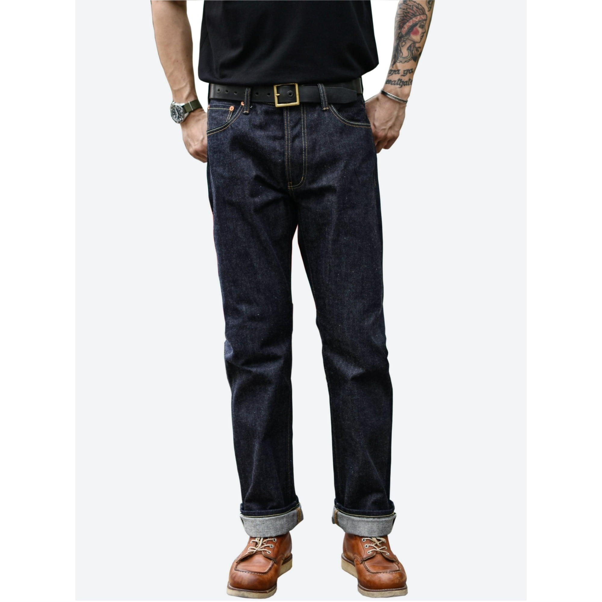 SAUCE ZHAN 316XX Men's Jeans Straight Leg Regular Fit Mid Rise