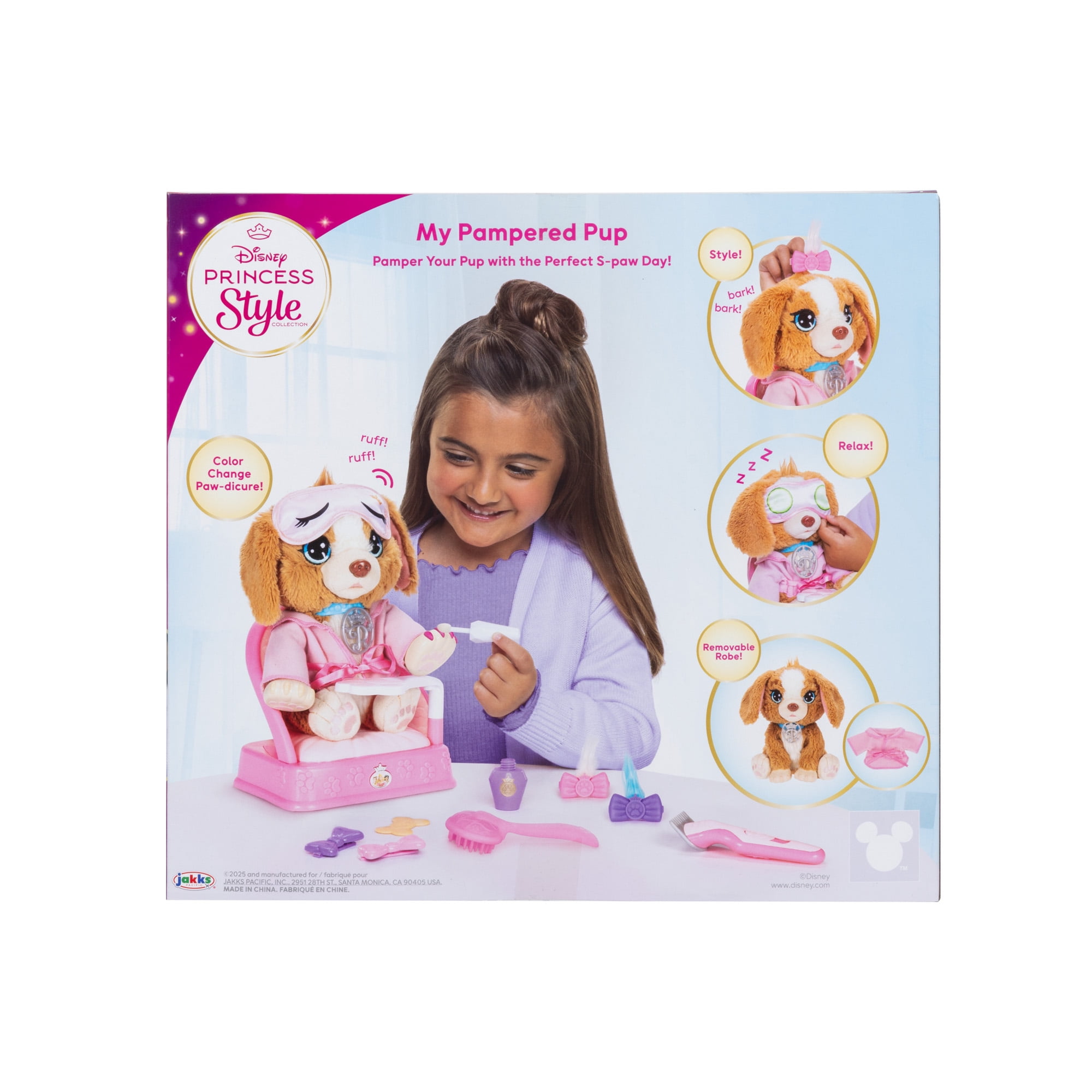 Disney Princess Style Collection My Pampered Pup Plush Toy for Girls Ages 3+