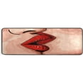 thumbnail image 5 of SKYSONIC 2'X6' Valentines Day Kiss Runner Rug with Rubber Backing, LGBT Pride Non Slip Entryway Rug Runner Washable Soft Area Rug Carpet for Hallway Bedroom Kitchen Decor, 5 of 6
