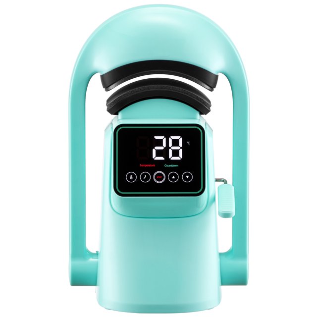 KFFKFF Auto Hat Heat Press Machine, with 2pcs Interchangeable Platens, Automatic Open and Release, Touchscreen for Precise Time and Temperature Control