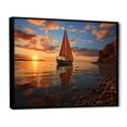 thumbnail image 2 of Designart "Horizons Boat Luminous I" Transportation Floater Framed Canvas Print, 2 of 7