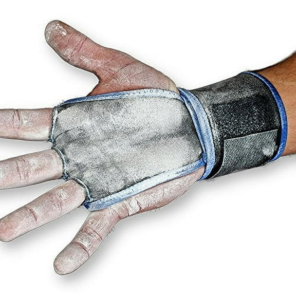 WODies 2in1 WOD Grips, wrist wraps, palm protector (Royal Blue, XLarge)