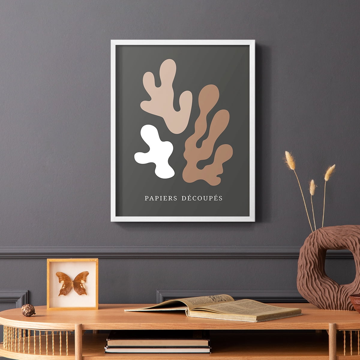 Matisse CDV in White Solid Wood Framed Print No Nail Hanging