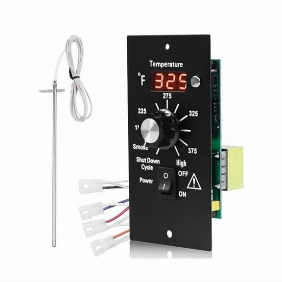 ZLCDigital Thermostat Control Panel Kit for Traeger Wood Pellet Grills, BAC236 Replacement Parts Digital Thermometer Pro Controller with 7" RTD Temperature Probe Sensor BAC194 Smoker Accessories