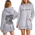 thumbnail image 1 of WILLBEST Vestidos Sudadera Con Capucha Informal Con Letras Estampadas Para Mujer, 1 of 3