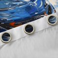 thumbnail image 4 of Castle Fairy Ocean Wave Car Black Out Curtains for Teens, Blue Splash Curtains Pack of 2 (42x63 Each) for Kids Room, Navy and Orange, 4 of 6