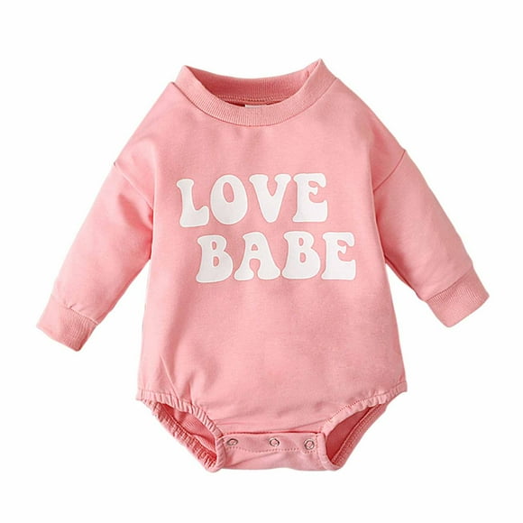 Body De Bebé Canastilla Onesies Para Niños Pequeños Otoño Primavera Niñas Niños Lindo Mameluco Manga Larga Botón Sudadera Monos Rosa Odeerbi LM103-6246