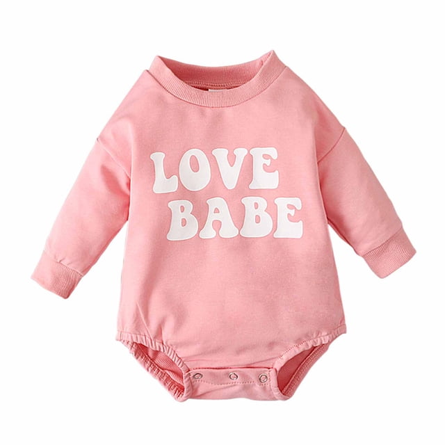 Body De Bebé Canastilla Onesies Para Niños Pequeños Otoño Primavera Niñas Niños Lindo Mameluco Manga Larga Botón Sudadera Monos Rosa Odeerbi LM103-6248