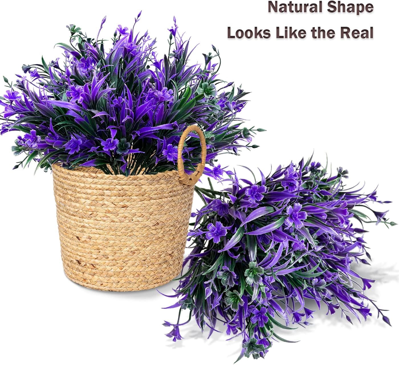 Artificial Flowers for Outdoors,16 Bundles Outdoor Fake Flowers UV Resistant Faux Silk Flowers for Outside Planters, Window Box Pot(Mix Color)