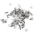 thumbnail image 1 of Paquete de 50 sujetadores de costura negros para cierre de prendas 5 piezas, 1 of 8