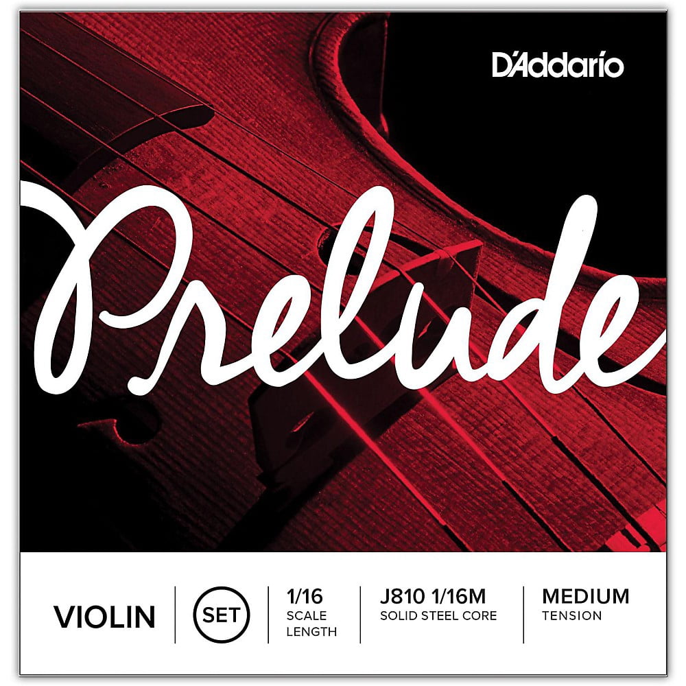 D'Addario Prelude Violin String Set 1/16 Size, Medium