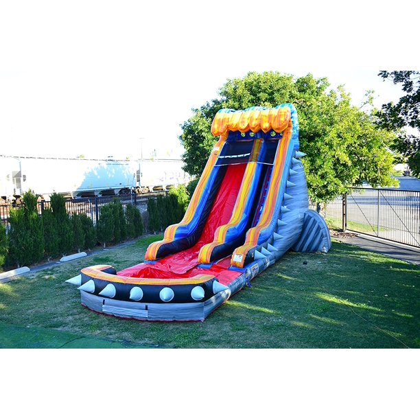 JumpOrange 19 FT Rocker Tall Water Slide Inflatable for Kids and Adults