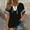Black, variant on LVHAOGJOB Plus Size Tops for Women V Neck T Shirt Summer Short Sleeve Pullover Womens Shirts Red