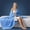 Blue, variant on Summer cool single quilt, Solid color double-sided design, Breathable and comfortable, Suitable for summer sleep.(Twin, Blue)