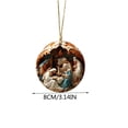 thumbnail image 2 of SLYNSHome Christmas Tree Hanging Sign 3D Nativity Scene Pendant Birth of Jesus Christmas Ornaments for Home Xmas Tree Decoration Religious Gift for Family Friends and Christian (), 2 of 6
