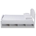 thumbnail image 3 of Baxton Studio Elise Classic and Traditional Transitional White Finished Wood Queen Size Storage Platform Bed, 3 of 7