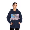 thumbnail image 6 of American flag w/ majestic bald eagle Heavy Blend Hooded Sweatshirt, 6 of 11