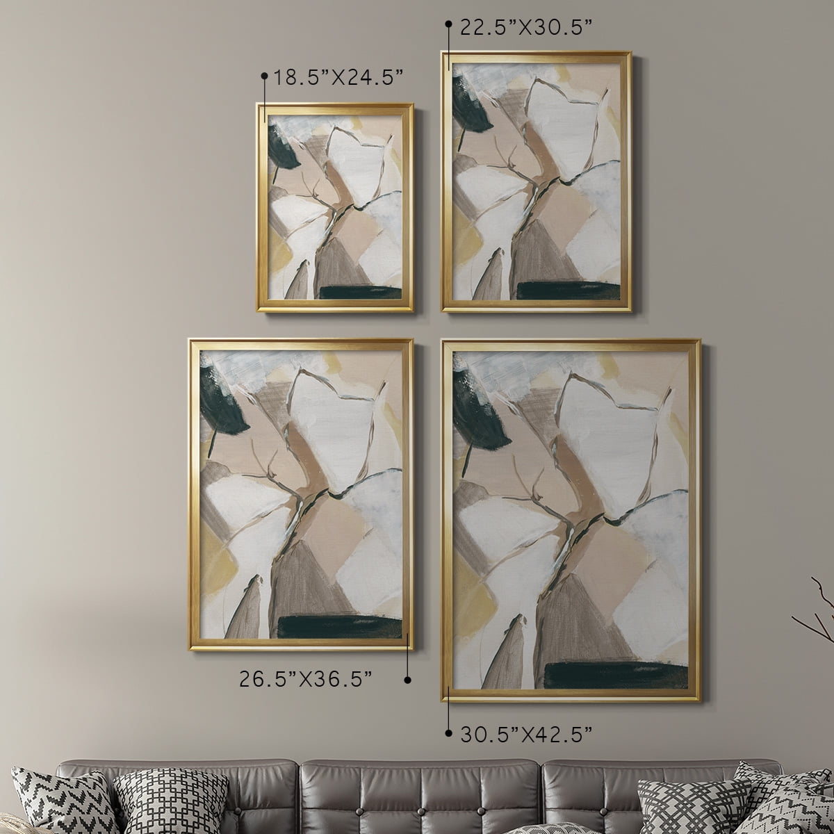 Marble Lines I Premium Framed Print - Ready to Hang