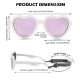 thumbnail image 3 of Gafas de Sol Polarizadas para Bebé NULOOQ Flexibles con Forma de Corazón, 3 of 5