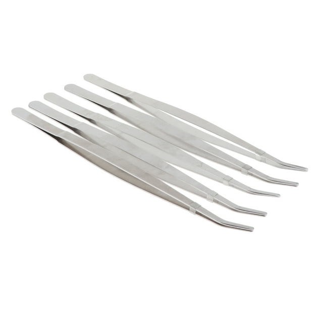 5 Pinces en Acier Inoxydable pour Jardin Outil Courbé pour Reptiles