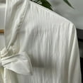 thumbnail image 6 of gbyLJF Men's Medieval Shirt Vintage Solid Color Long Sleeve Lapel Blouse Lace-up Puffed-sleeve Dress Shirts, 6 of 7